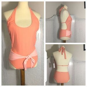Stevie Hender NWT One Piece Peach Color Swimsuit Size Large